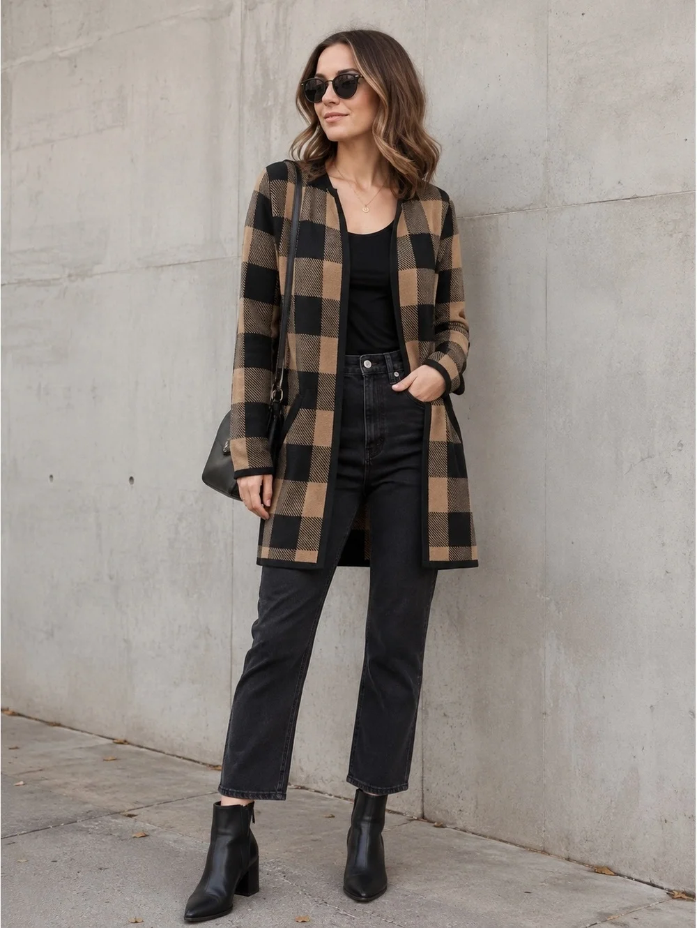 J.Crew Vanessa sweater-jacket in buffalo check